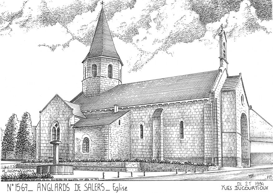 N 15067 - ANGLARDS DE SALERS - église